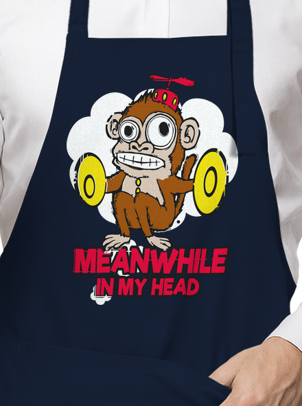 Monkey in my head kötény Navy