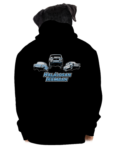 Halálosan lassú iramban cipzáras férfi pulóver Black