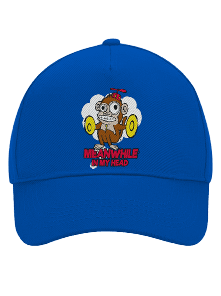 Monkey in my head baseballsapka Bright Royal