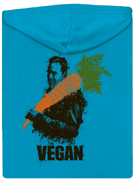 Vegán cipzáras női pulóver Blue Atol