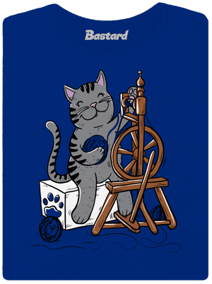 Dorombol a macska női póló Royal Blue Mal