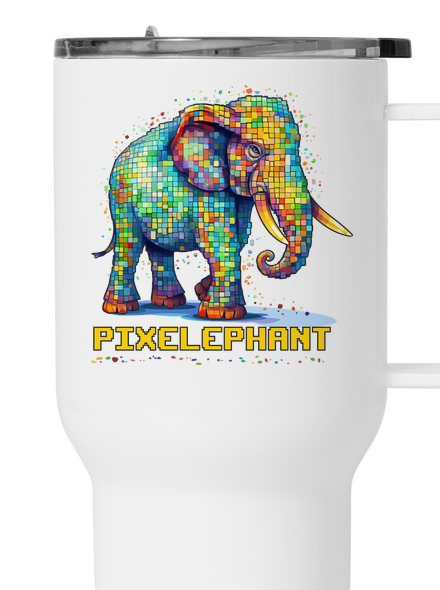 Pixelephant termosz bögre White