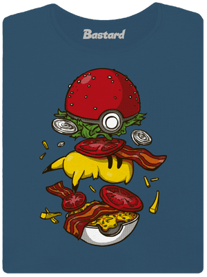Pokémon burger prémium női póló Petrol Blue