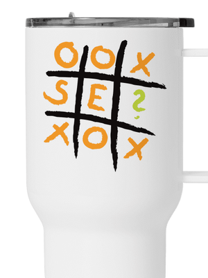 Piškvorky termosz bögre White