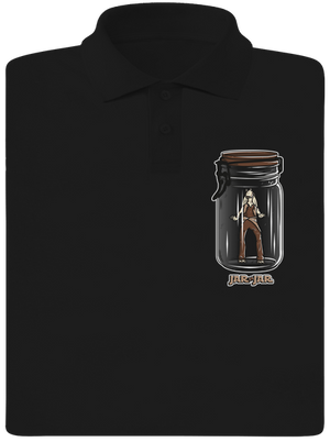 Jar in jar férfi pólóingek Black