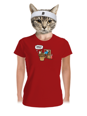 Sweet muffin női sportpóló Red Mal