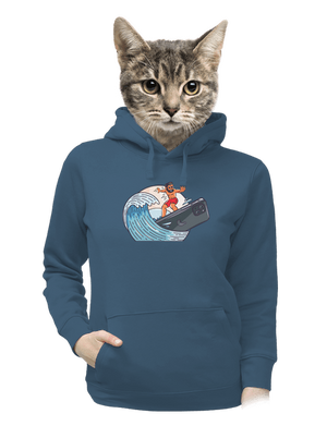 női kenguruzsebes pulóver