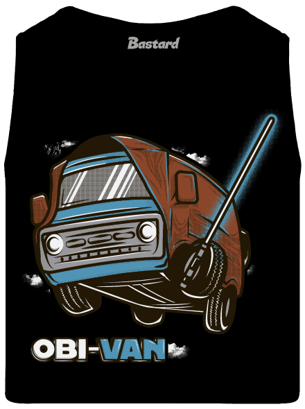 Obi Van férfi trikó Black