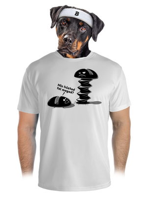 Felhúzva férfi sportpóló White