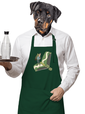 túrázás az övön kötény Bottle Green