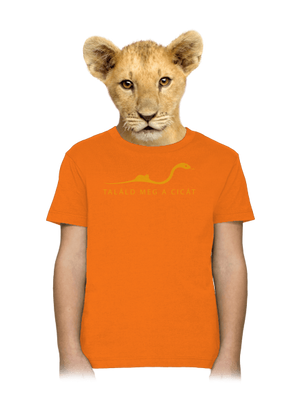 Találd meg a cicát gyerek póló Orange