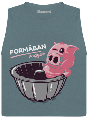 Formában női bővített trikó Heather Deep Teal