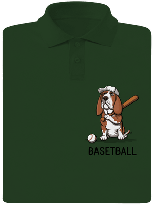 Basetball férfi pólóingek Bottle Green Mal