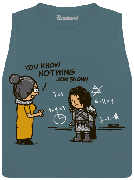 You know nothing női bővített trikó Heather Deep Teal