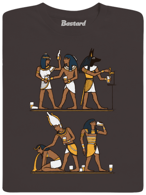 Egyiptomi parti férfi hosszú ujjú póló Bear Brown