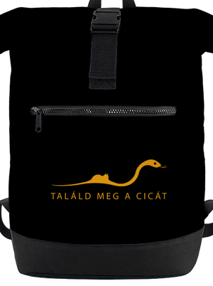 Találd meg a cicát hátizsák Black