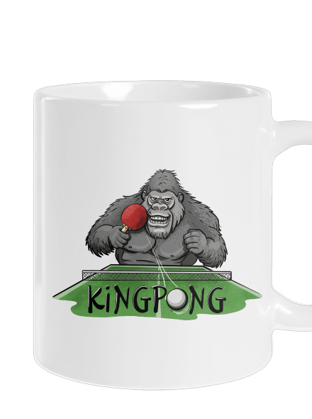 King pong hagyományos bögre White
