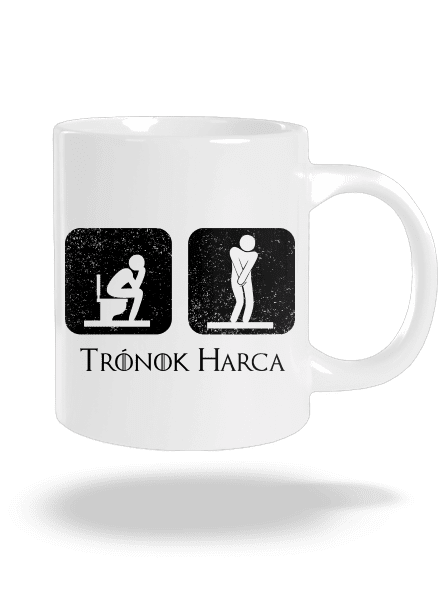 Trónok Harca nagy bögre White