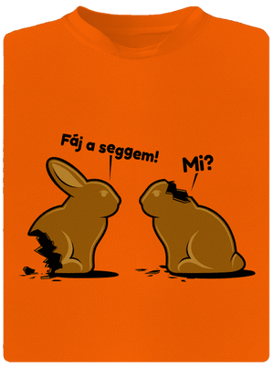 Fáj a seggem! gyerek sport póló Neon Orange