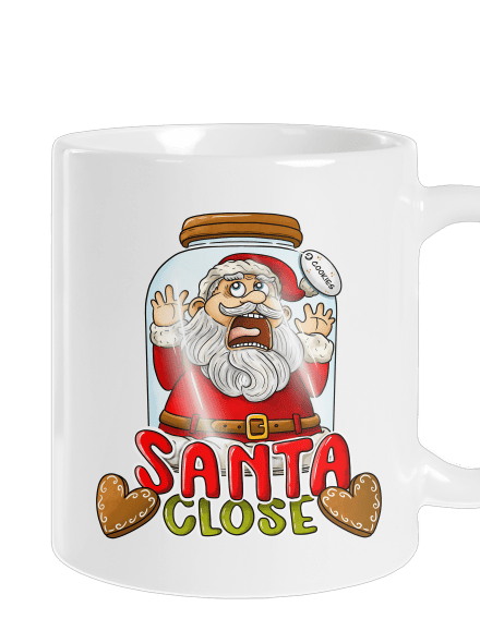 Santa Close hagyományos bögre White