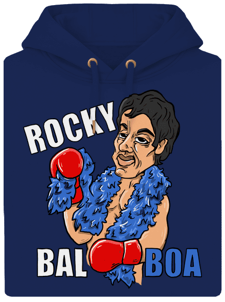 Rocky Bal boa unisex prémium pulóver Navy