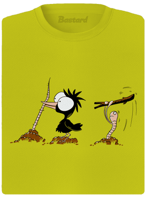 Vigyázz melyik végét fogod női sportpóló Neon Yellow