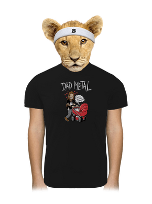 Dad metal gyerek sport póló Black