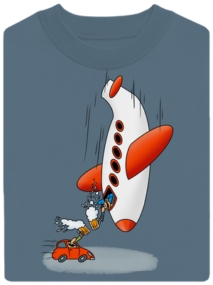 Közelebb vagyunk unisex crewneck Nordic Blue