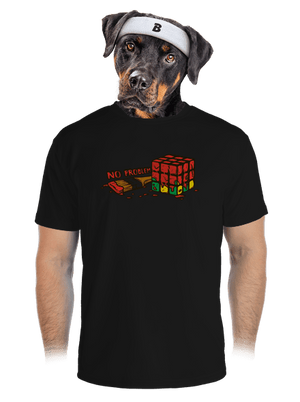 No problem férfi sportpóló Black