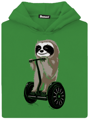 Lajhár gyerek kenguruzsebes pulóver Kelly Green AWD