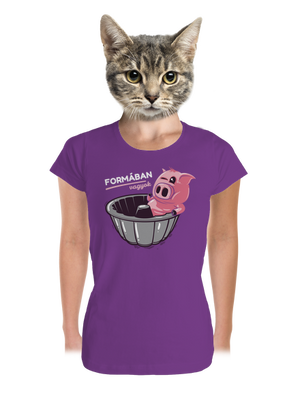 Formában prémium női póló Purple