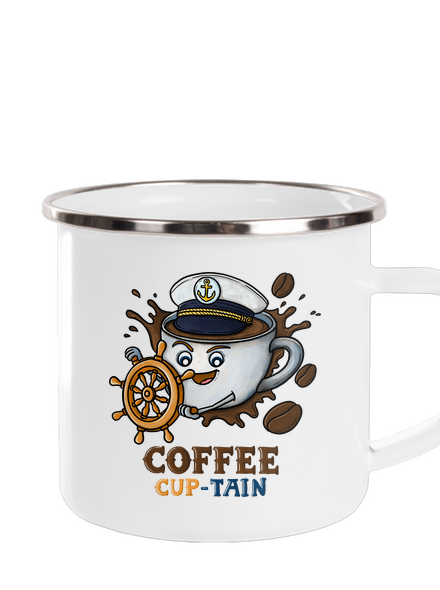 Coffee Cup-tain pléhbögre White
