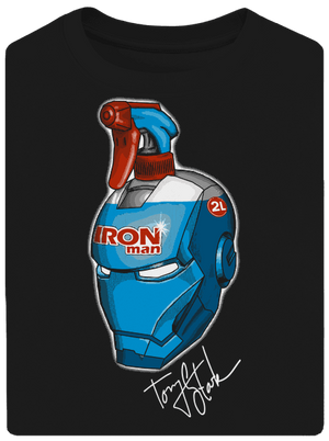 Ablaktisztító unisex túlméretezett póló Black