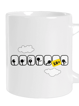 Repülőgép nagy bögre White