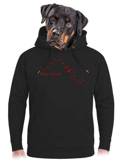 Beer effect unisex prémium pulóver Dark Black