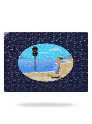 Biztonságos úszás kirakós White