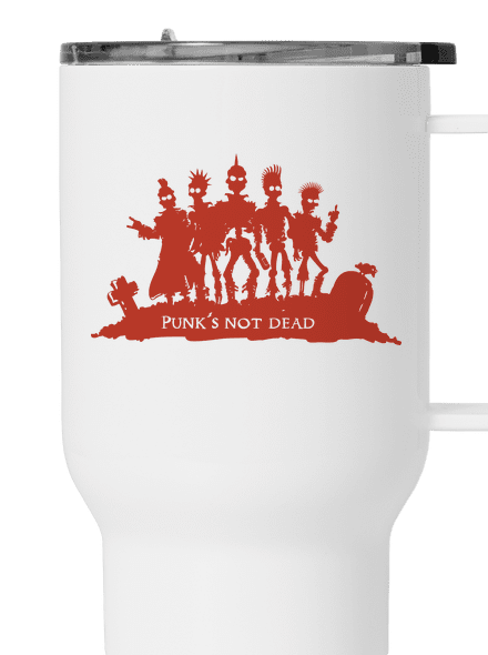 Punks not dead! termosz bögre White