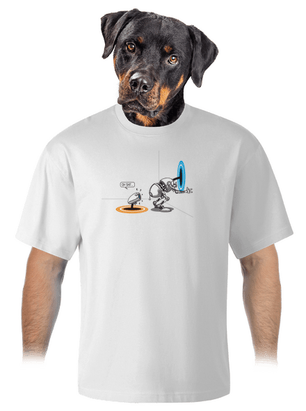 Portal surprise unisex túlméretezett póló White