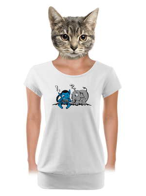 női póló elasztikus alsó szegéllyel