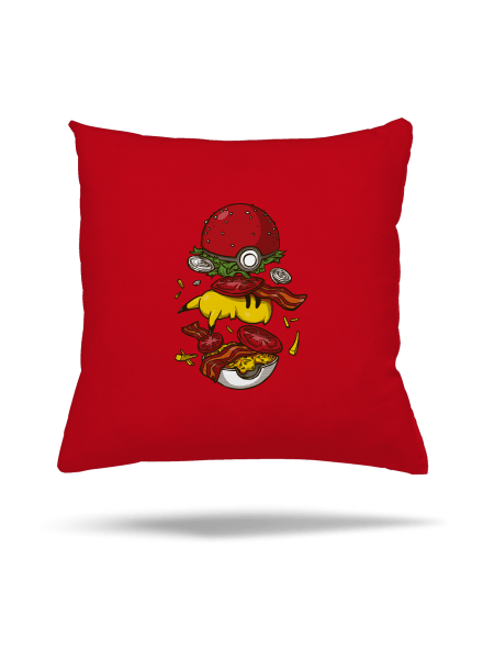 Pokémon burger párna Red