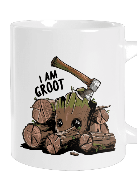 I Am Groot nagy bögre White