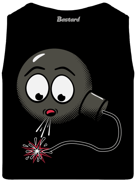 Bomba férfi trikó Black
