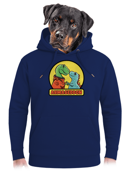 Armageddon unisex prémium pulóver Navy