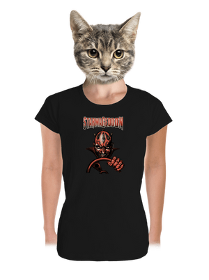 Starmageddon prémium női póló Black