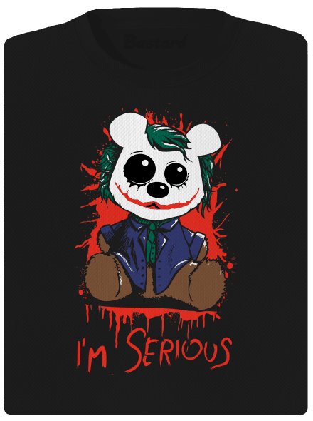 Serious női sportpóló Black