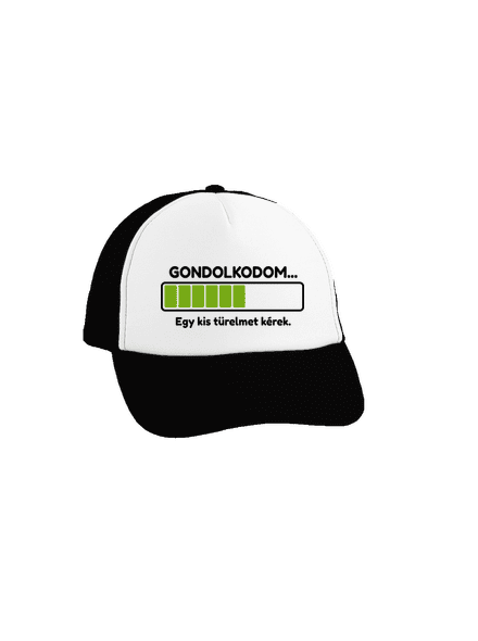 Gondolkodom teherautós sapka Black cap
