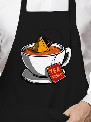 Teatanic kötény Black