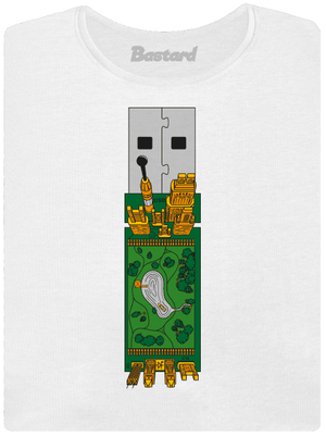 USB city prémium női póló White