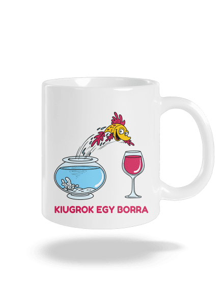Kiugrok egy borra hagyományos bögre White