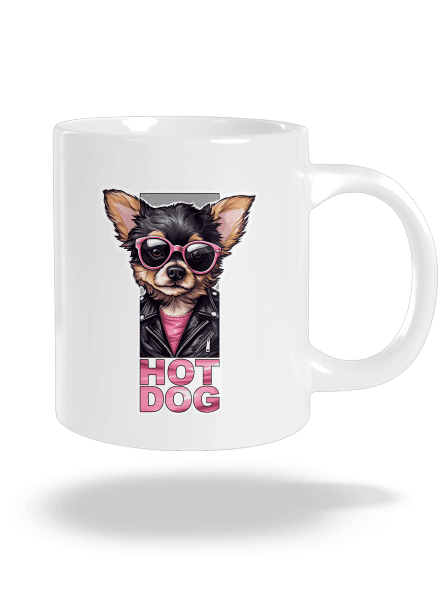 Very hot dog nagy bögre White